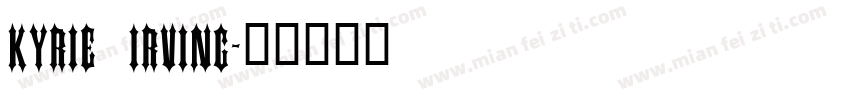 Kyrie Irving字体转换